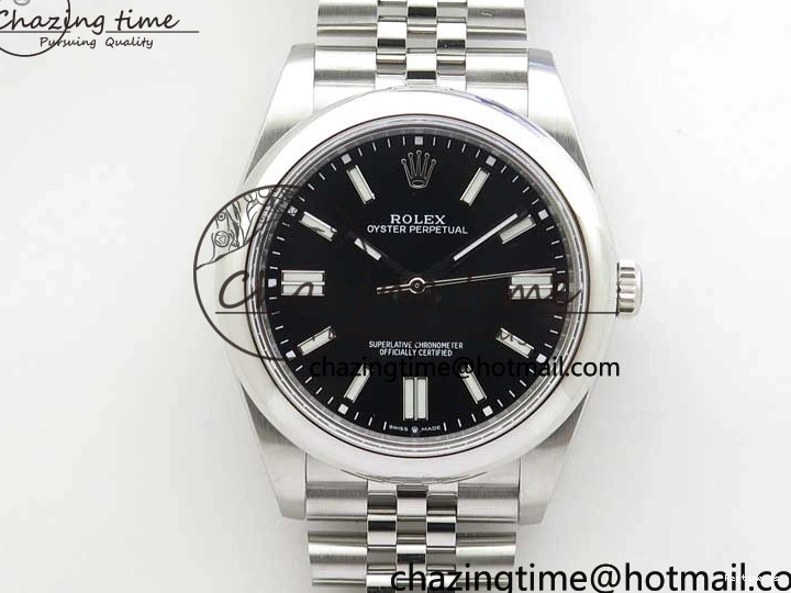 1228 Oyster Perpetual 41mm 124300 BP Maker Best Edition Black Dial on SS Jubilee Bracelet A Reliable 2644